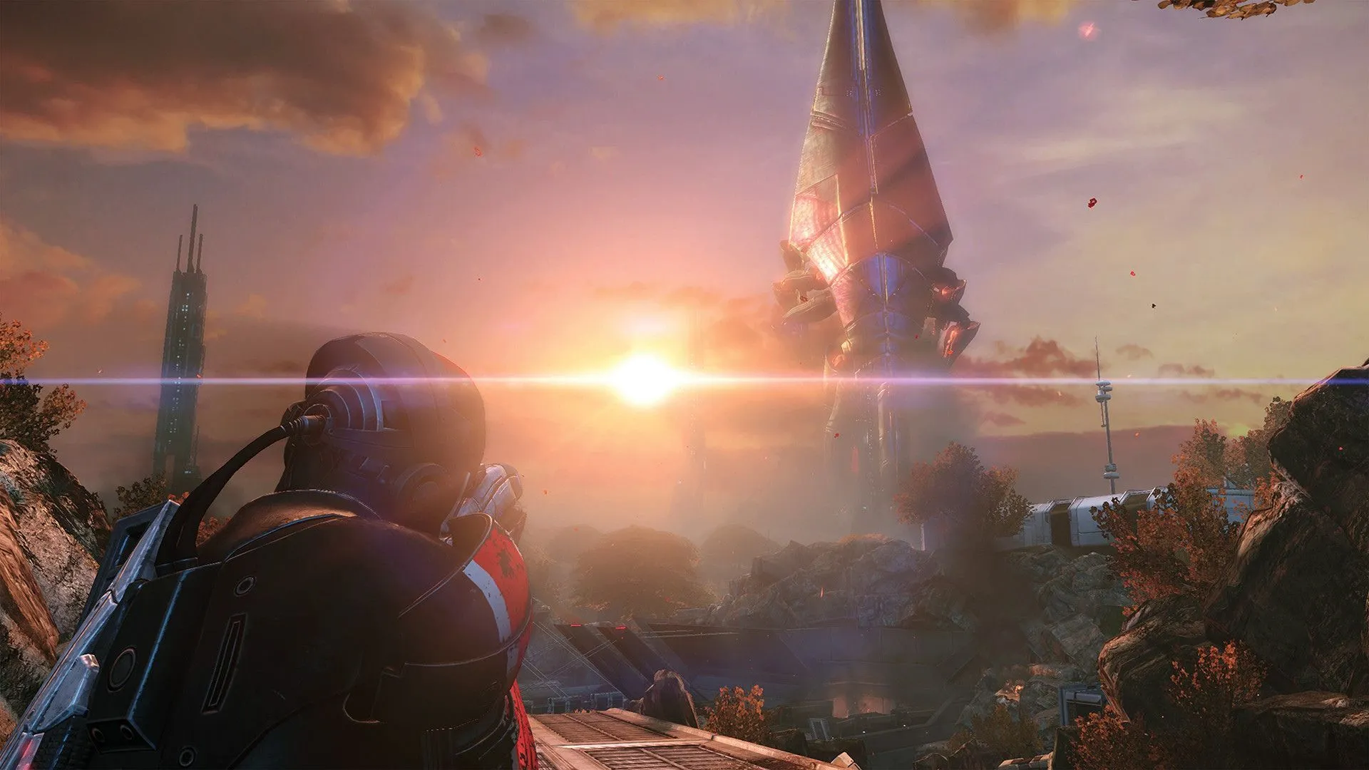 Ảnh chụp màn hình Mass Effect 3, ví dụ về remaster thành công nhờ kết hợp AI và nghệ thuật thủ công.