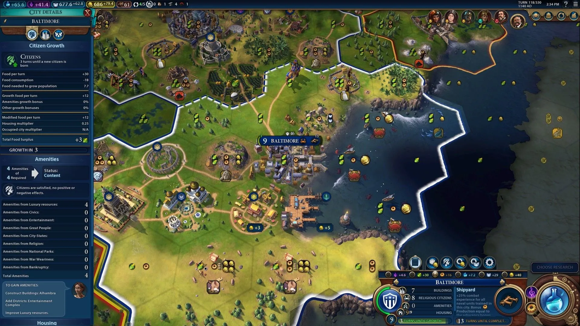 Bảng chơi game Civilization VI, minh họa tựa game chiến thuật 4X nổi tiếng của Sid Meier