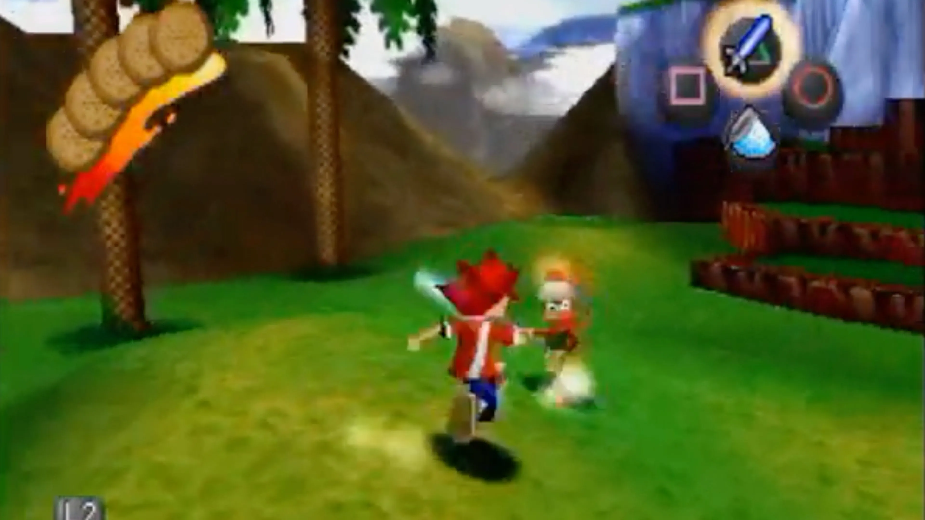 Bìa đĩa game Ape Escape gốc, nổi bật hình ảnh nhân vật chính và các chú khỉ