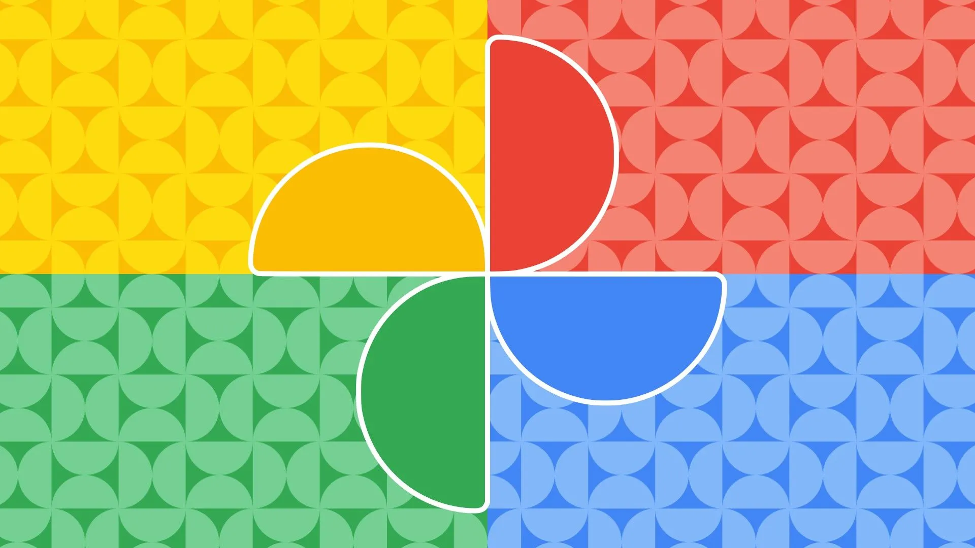 Biểu tượng Google Photos và giao diện ứng dụng