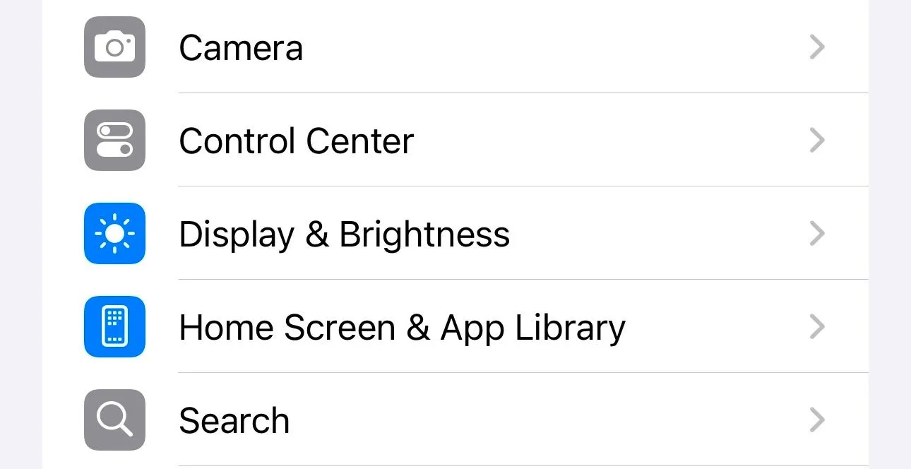 Biểu tượng ứng dụng Cài đặt (Settings) trên màn hình chính của iPhone