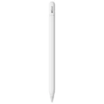 Bút Apple Pencil USB-C màu trắng đặt trên nền phẳng, minh họa thiết kế tối giản và cổng sạc USB-C tiện lợi