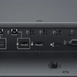 Các cổng kết nối đa dạng ở cạnh bên màn hình Dell Pro 75 Plus 4K Touch (P7525QT), bao gồm USB-C, USB-A và LAN, tối ưu cho nhu cầu doanh nghiệp.