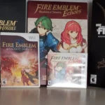 Các phiên bản đặc biệt và Collector's Edition của loạt game Fire Emblem được trưng bày, minh họa giá trị của các bộ sưu tập game cao cấp.