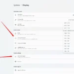 Cài đặt hiển thị độ phân giải màn hình trong Windows 11.
