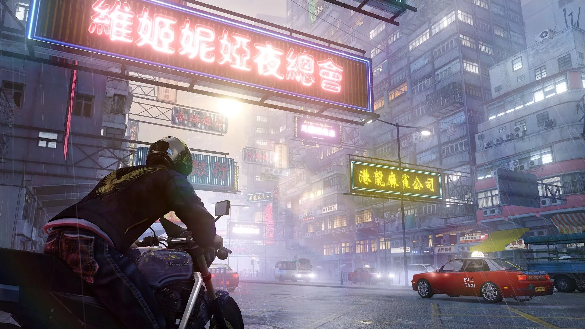 Cảnh chiến đấu võ thuật đặc trưng của Wei Shen trong thế giới ngầm Hong Kong của Sleeping Dogs.