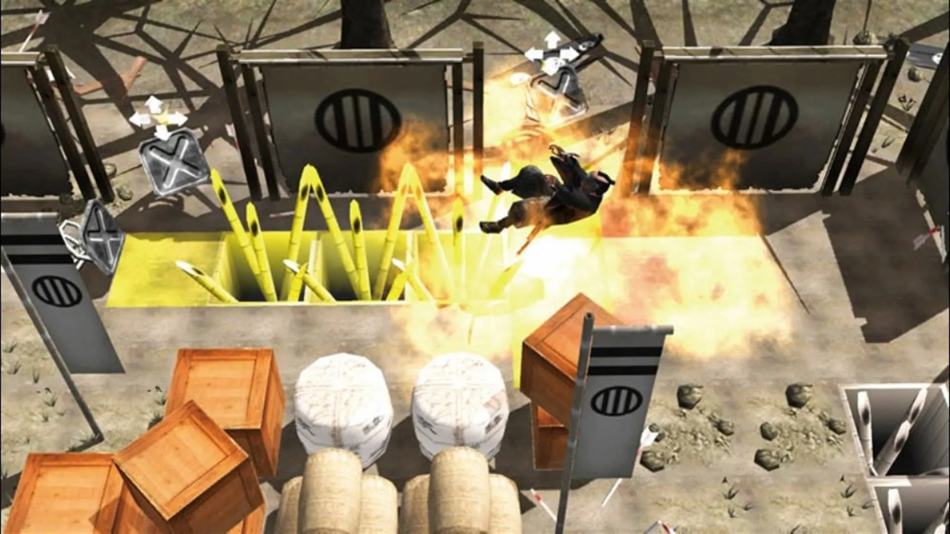 Cảnh chơi Tenchu: Shadow Assassins thể hiện sự khốc liệt nhưng vẫn khuyến khích lối chơi phi bạo lực