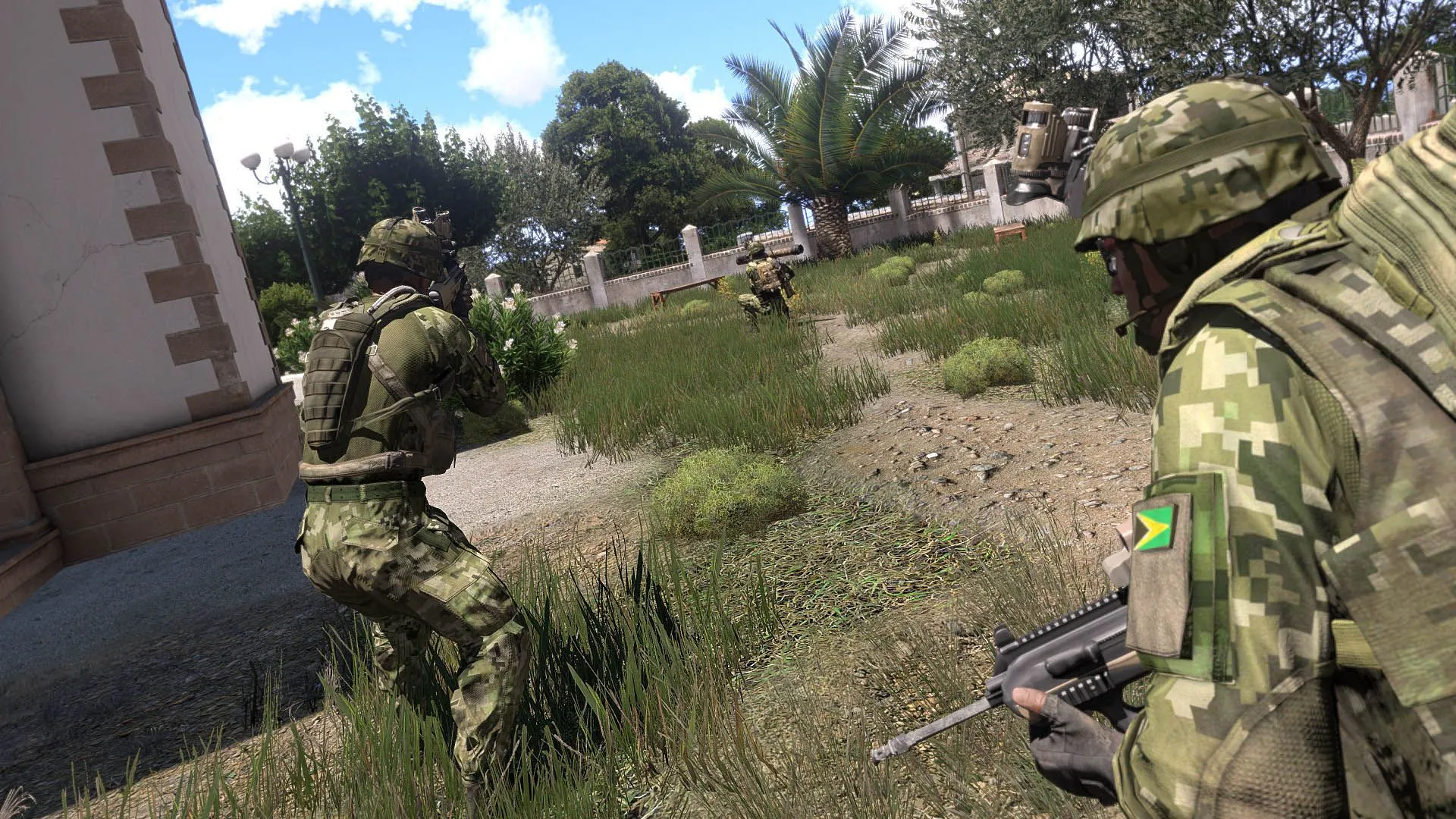 Cảnh hành động quân sự chân thực trong game Arma 3 mô phỏng thực tế chiến trường