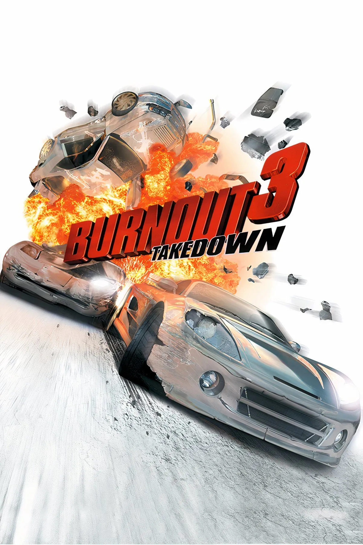 Cảnh va chạm nổ tung trong Burnout 3: Takedown