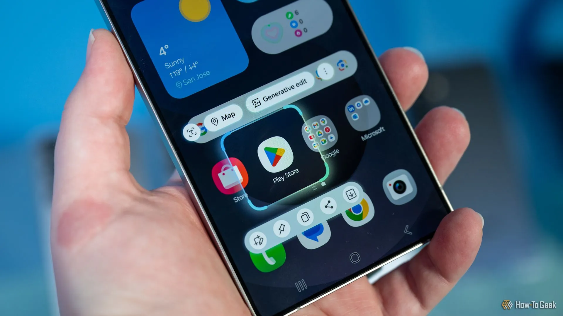Chức năng AI chọn nhiều tùy chọn trên Samsung Galaxy S25+.