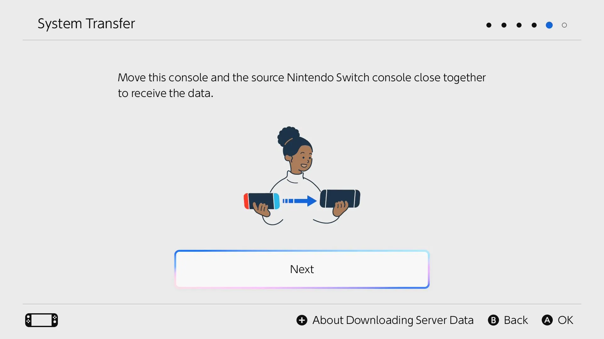 Đặt hai máy Nintendo Switch (cũ và Switch 2) gần nhau để tối ưu kết nối Wi-Fi trong quá trình chuyển đổi dữ liệu.