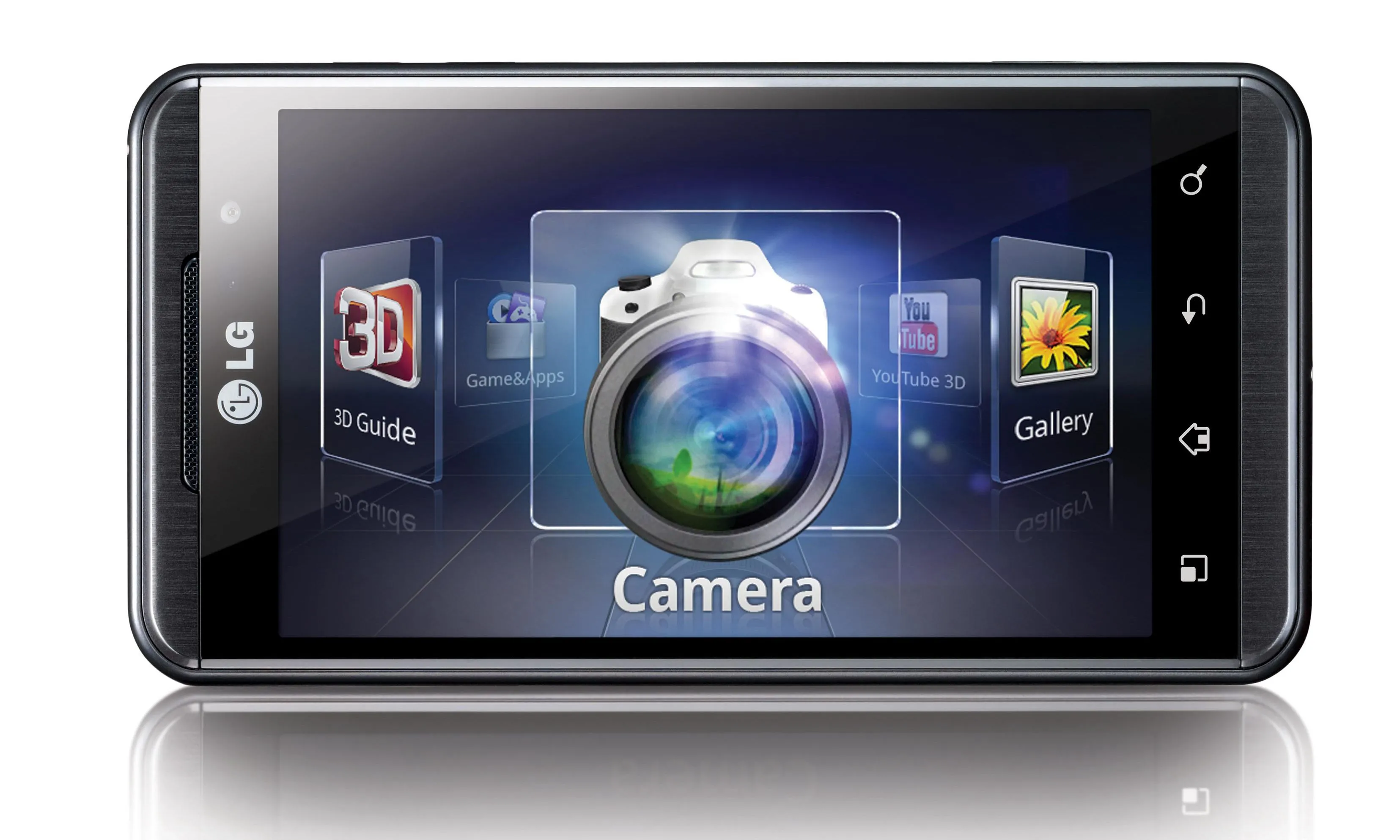 Điện thoại LG Optimus 3D hiển thị nội dung 3D không cần kính