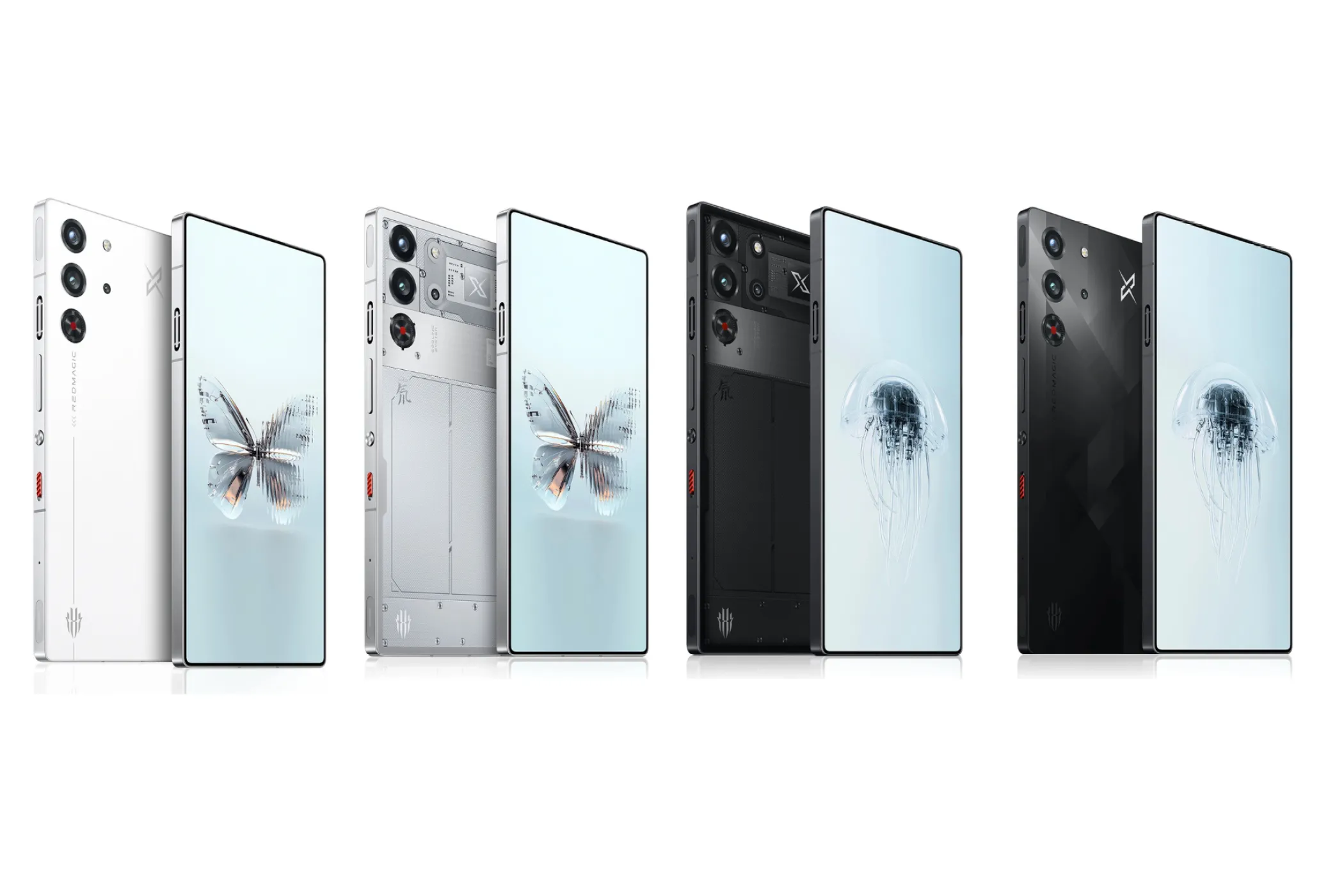 Điện thoại RedMagic 10 Pro với các tùy chọn màu sắc, minh họa cho dòng smartphone chuyên game.