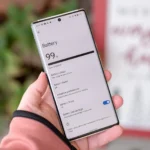 Giao diện hiển thị tình trạng pin trên điện thoại Android Google Pixel