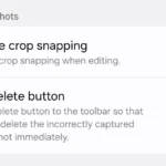 Giao diện module Nice Shot của Samsung Good Lock hiển thị tùy chọn thêm nút xóa vào thanh công cụ chụp màn hình.