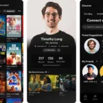 Giao diện người dùng mới của ứng dụng Plex trên Android và iOS với các tab điều hướng Home, Thư viện, TV Trực tiếp, Theo yêu cầu và Khám phá