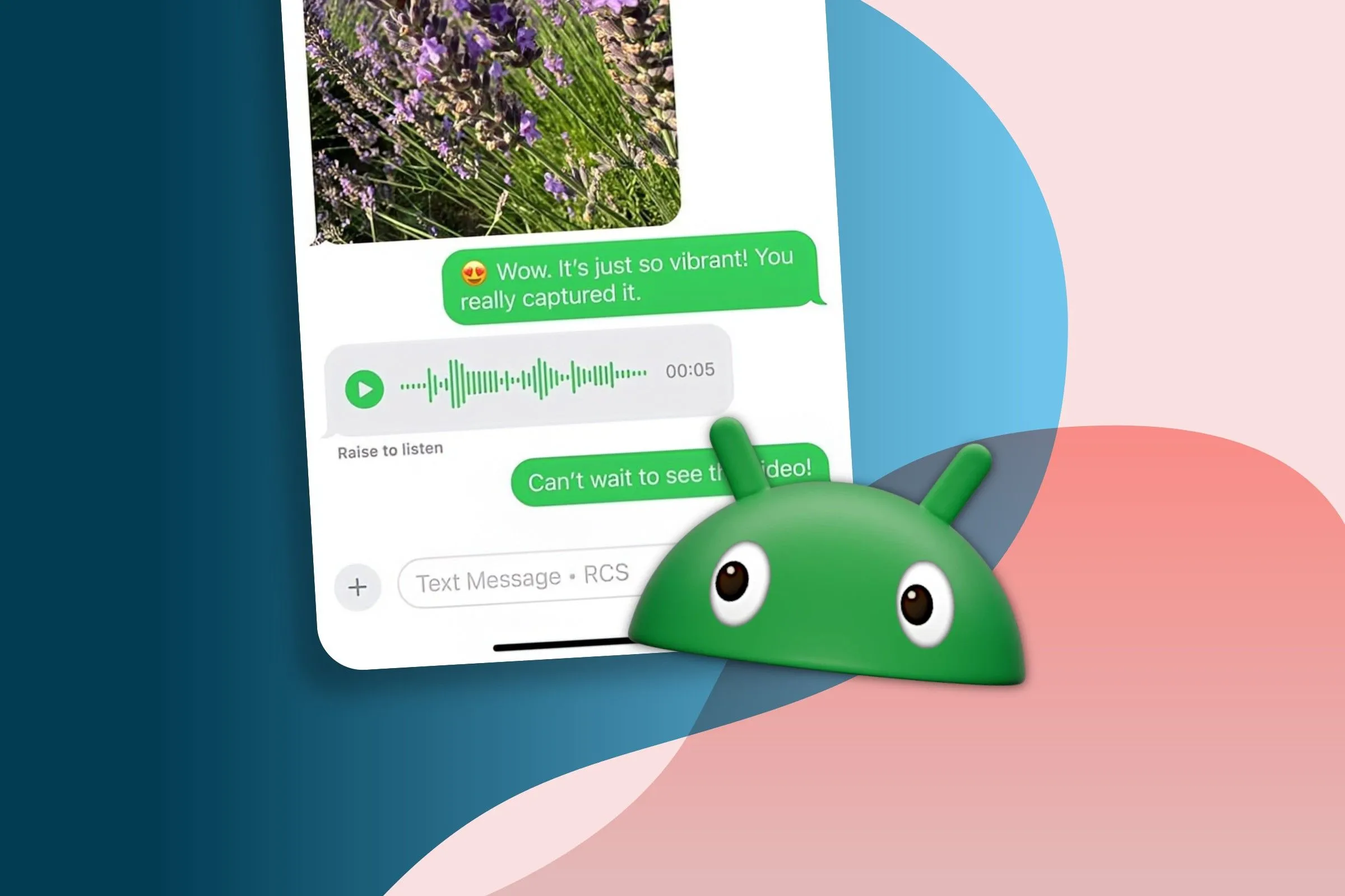 Giao diện tin nhắn RCS trên điện thoại Android