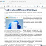 Giao diện xem trước liên kết trong Word for the web khi di chuột qua