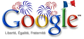 Google Doodle kỷ niệm Quốc khánh Pháp (Bastille Day) năm 2000