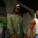 Grand Theft Auto San Andreas Definitive Edition với băng đảng Grove Street trên thiết bị di động