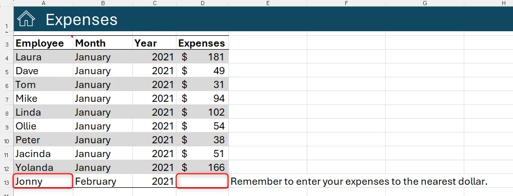 Hàm IFS trong Excel được sử dụng để hiển thị hoặc ẩn các hướng dẫn dựa trên điều kiện của dữ liệu trong các ô khác.