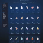 Hình ảnh bộ sưu tập huy hiệu mùa đông 2024 có thể mua bằng Steam Points trong Cửa hàng Điểm.