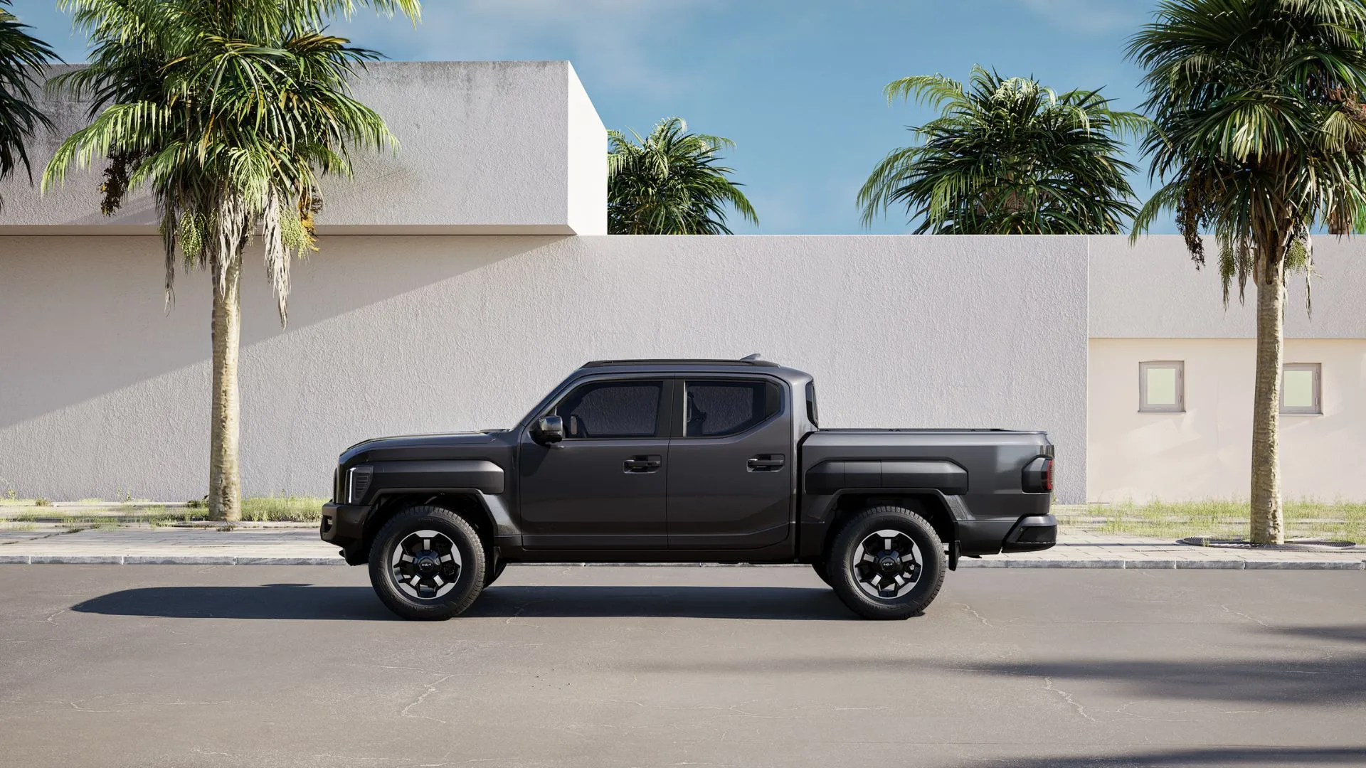 Hình ảnh concept một chiếc xe bán tải cỡ trung của Kia, ám chỉ mẫu xe mới sắp ra mắt tại thị trường Mỹ.