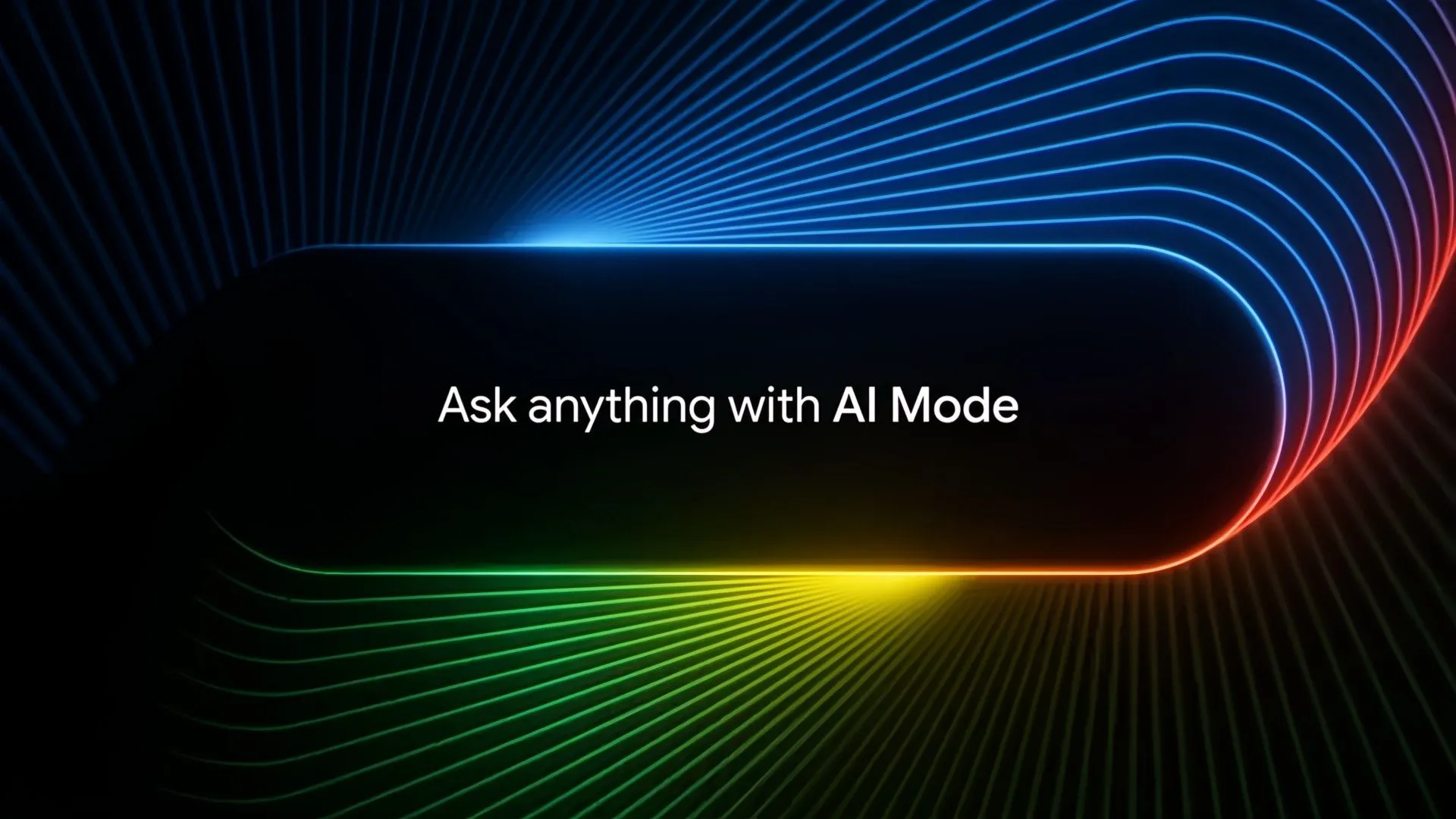 Hình ảnh logo Google và giao diện AI Mode đang hỏi người dùng 'Ask me anything in AI Mode'