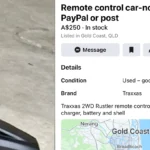 Hình ảnh tin nhắn lừa đảo trên Facebook Marketplace yêu cầu gửi hàng qua bưu điện