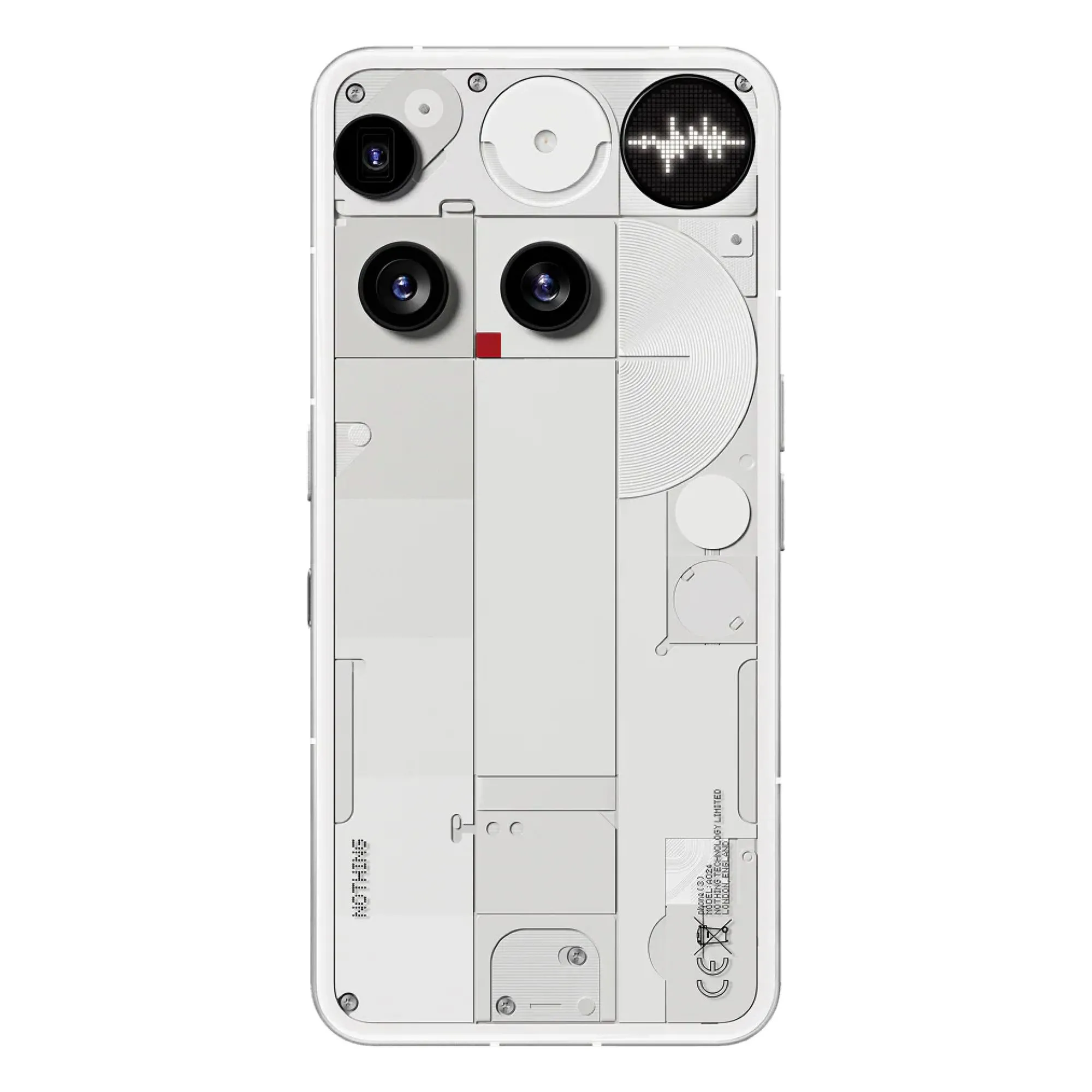Hình ảnh tổng quan Nothing Phone 3 màu đen nhìn từ mặt trước