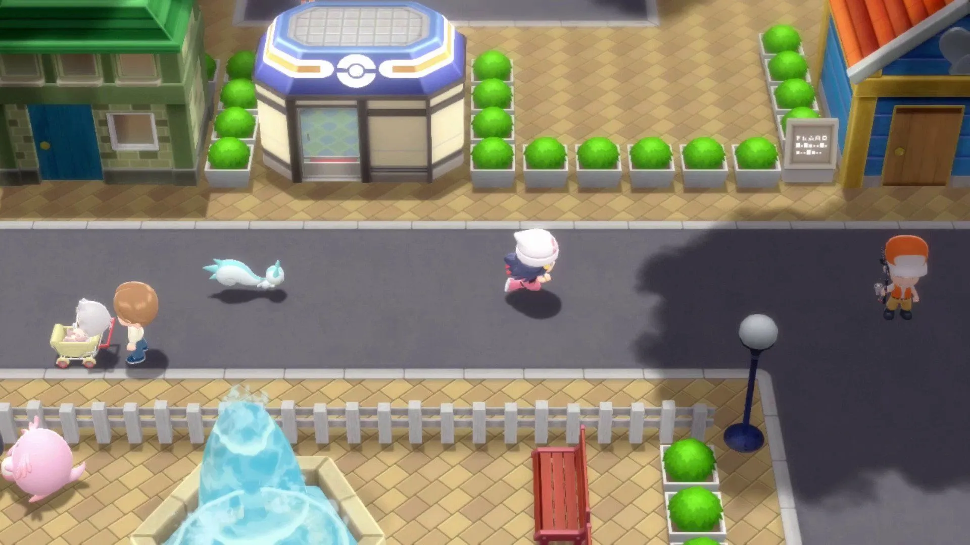 Hình ảnh từ Pokémon Brilliant Diamond và Shining Pearl, một ví dụ điển hình về những bản game remake còn nhiều thiếu sót.