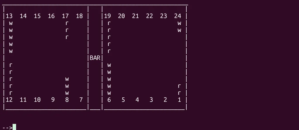 Hướng dẫn chơi Backgammon (teachgammon) trên terminal Linux.