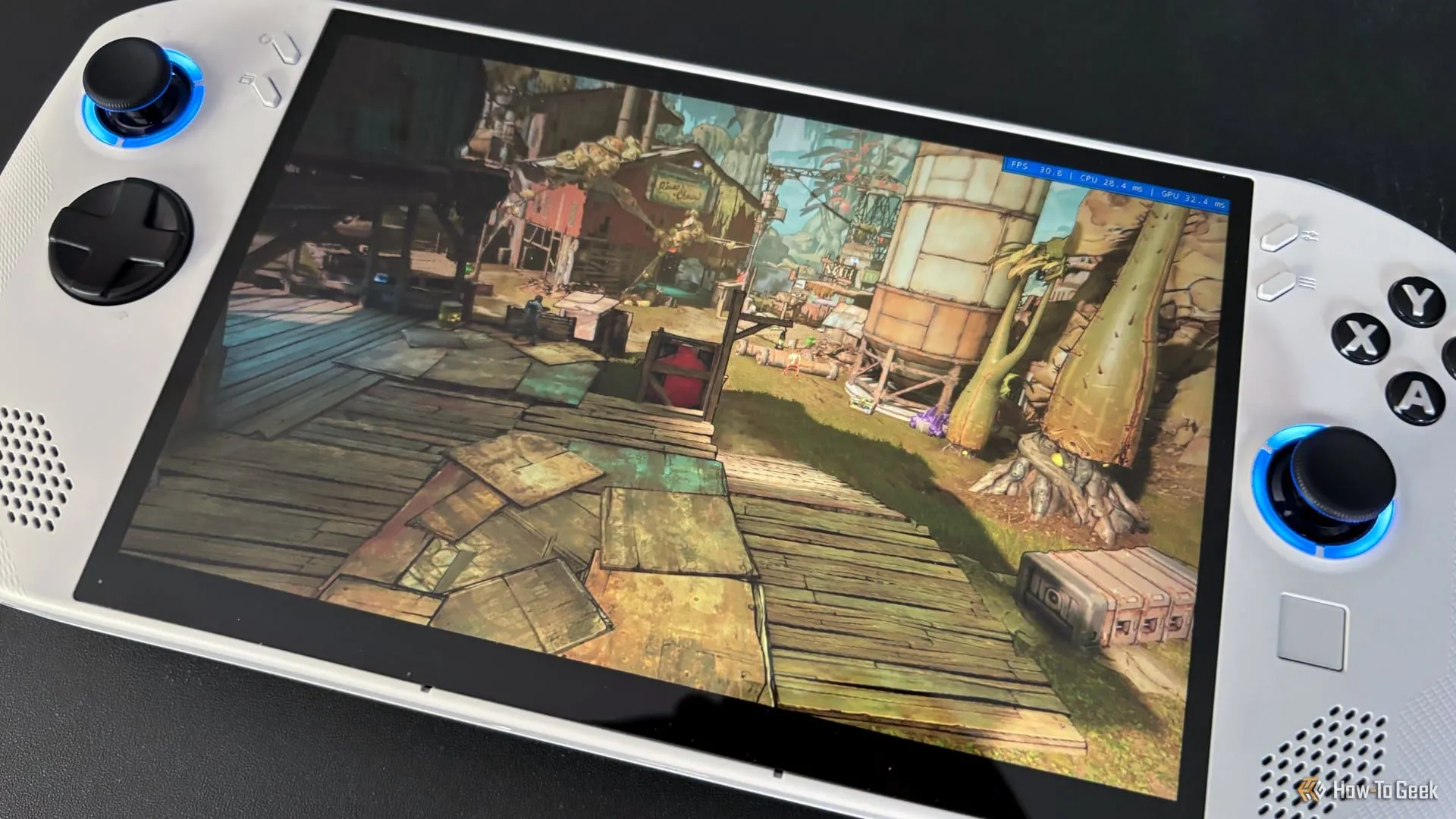 Kết quả benchmark Borderlands 3 đang chạy trên Lenovo Legion Go S, hiển thị hiệu suất chơi game.