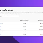 Kiểm soát VPN theo trang web trên tiện ích mở rộng Mozilla VPN Firefox