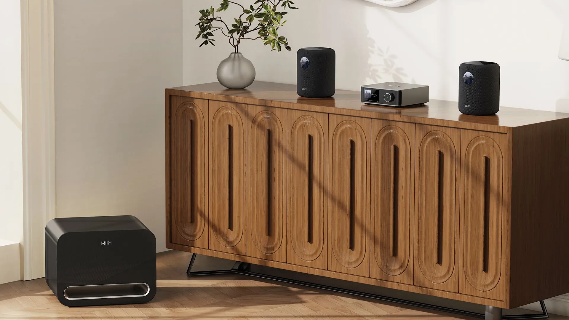 Loa thông minh WiiM Sound và loa siêu trầm WiiM Sub Pro