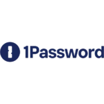 Logo chính thức của 1Password - Trình quản lý mật khẩu hàng đầu, với biểu tượng chìa khóa màu xanh dương