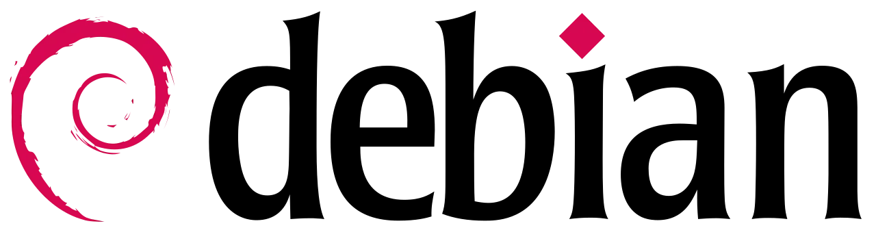 Logo ngang của Debian, đại diện cho sự ổn định và đáng tin cậy