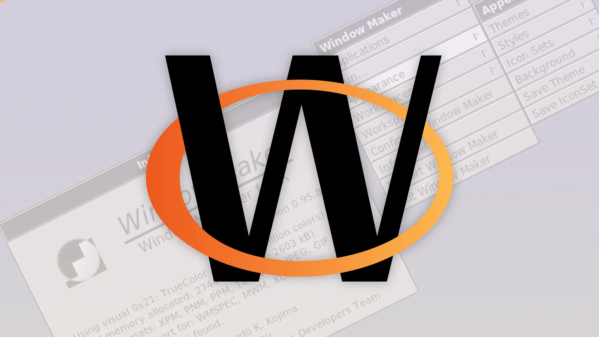 Logo Wayback với biểu tượng mũi tên quay ngược trên nền màu xám và xanh dương
