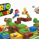 Màn hình chơi game Super Mario 3D Land trên máy Nintendo 3DS, minh họa môi trường 3D và nhân vật Mario.