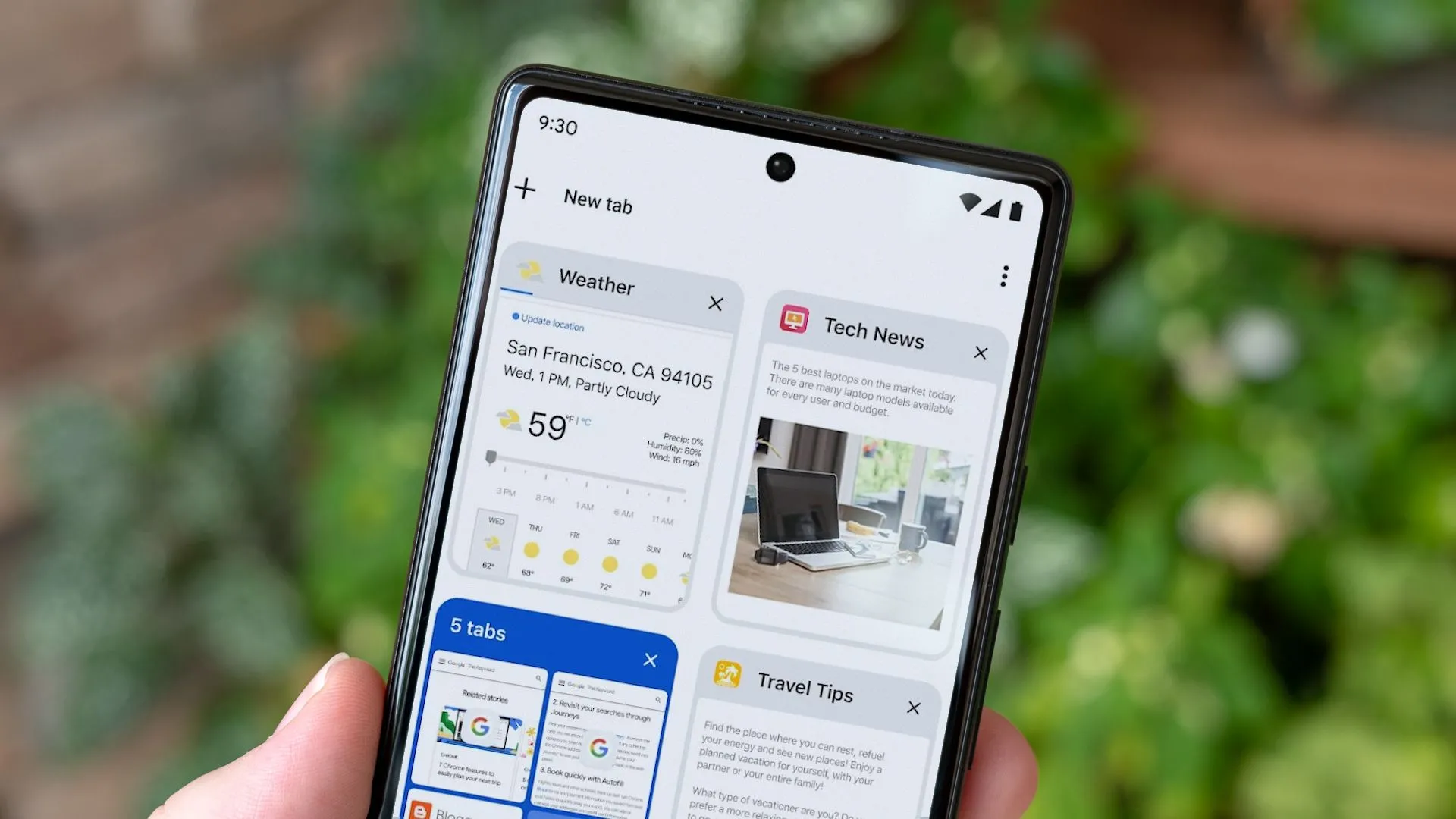 Màn hình điện thoại Android hiển thị các tab trình duyệt Chrome, minh họa cho việc Chrome trên Android sẽ sớm hỗ trợ tiện ích mở rộng thông qua phiên bản &quot;desktop&quot;.