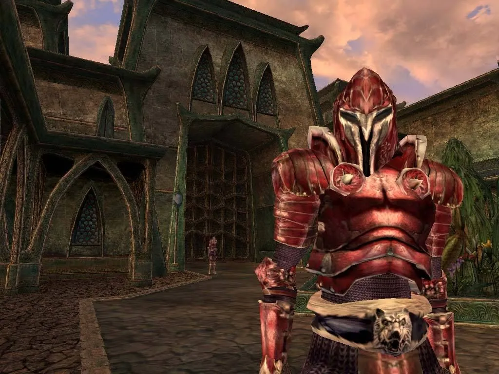 Màn hình trò chơi The Elder Scrolls III: Morrowind bản GOTY, cho thấy không gian thế giới mở rộng lớn và phong cách đồ họa đặc trưng của Bethesda thời kỳ đầu.