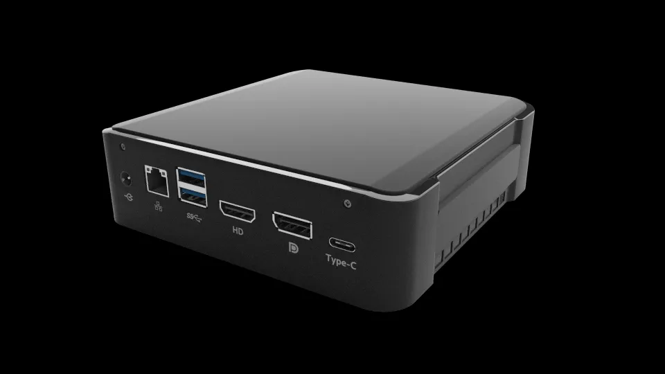 Máy tính mini Purism Librem Mini màu đen, nổi bật tính năng bảo mật