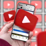 Minh họa tính năng bỏ phiếu playlist YouTube, thể hiện sự tương tác người dùng với ứng dụng trên điện thoại.