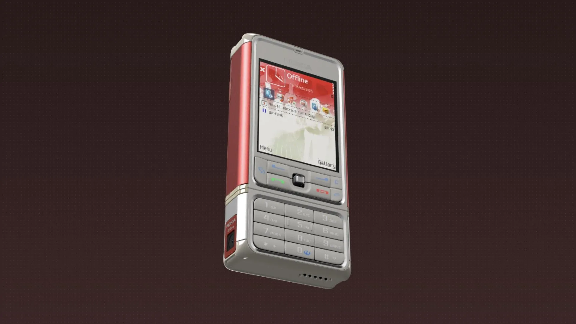 Mô hình 3D của điện thoại Nokia 3250 cổ điển