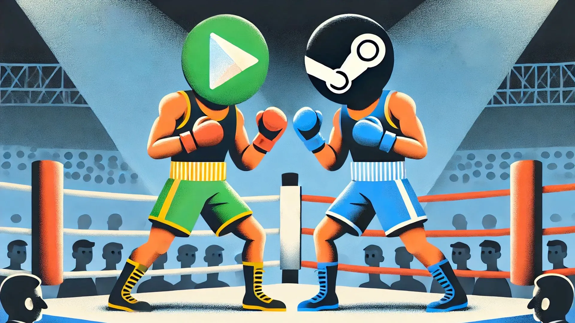 Một chiếc điện thoại đang chạy Google Play Games trên PC, hiển thị các tựa game Android có thể chơi trên máy tính.
