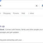 Người dùng tìm kiếm Facebook trên Google thay vì nhập trực tiếp địa chỉ