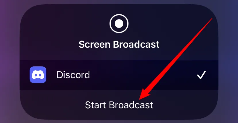 Nhấn &quot;Start Now&quot; (Android) hoặc &quot;Start Broadcast&quot; (iPhone) để bắt đầu phát sóng màn hình.