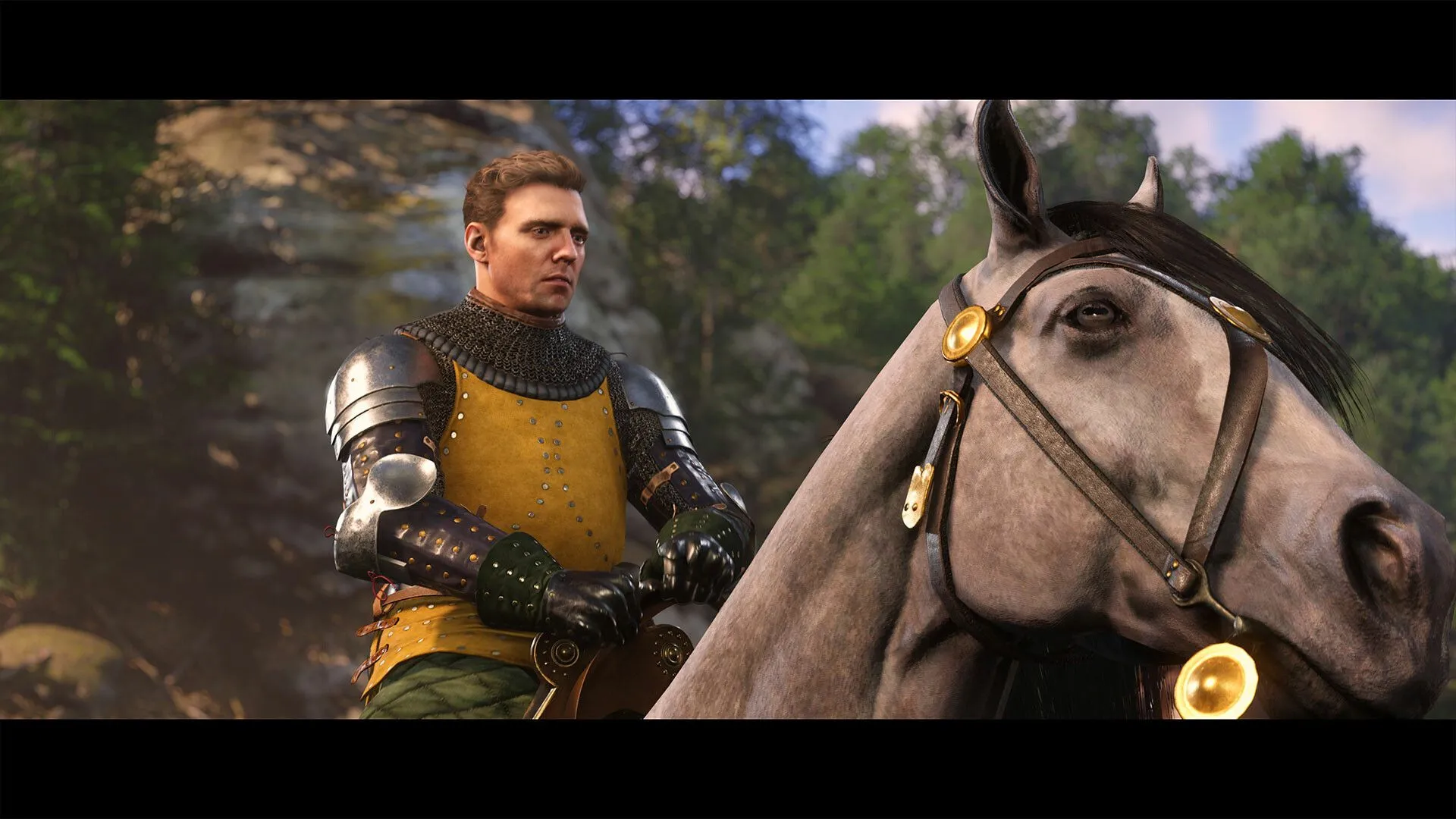 Nhân vật trong Kingdom Come: Deliverance II với các chỉ số sinh tồn thể hiện yếu tố thực tế