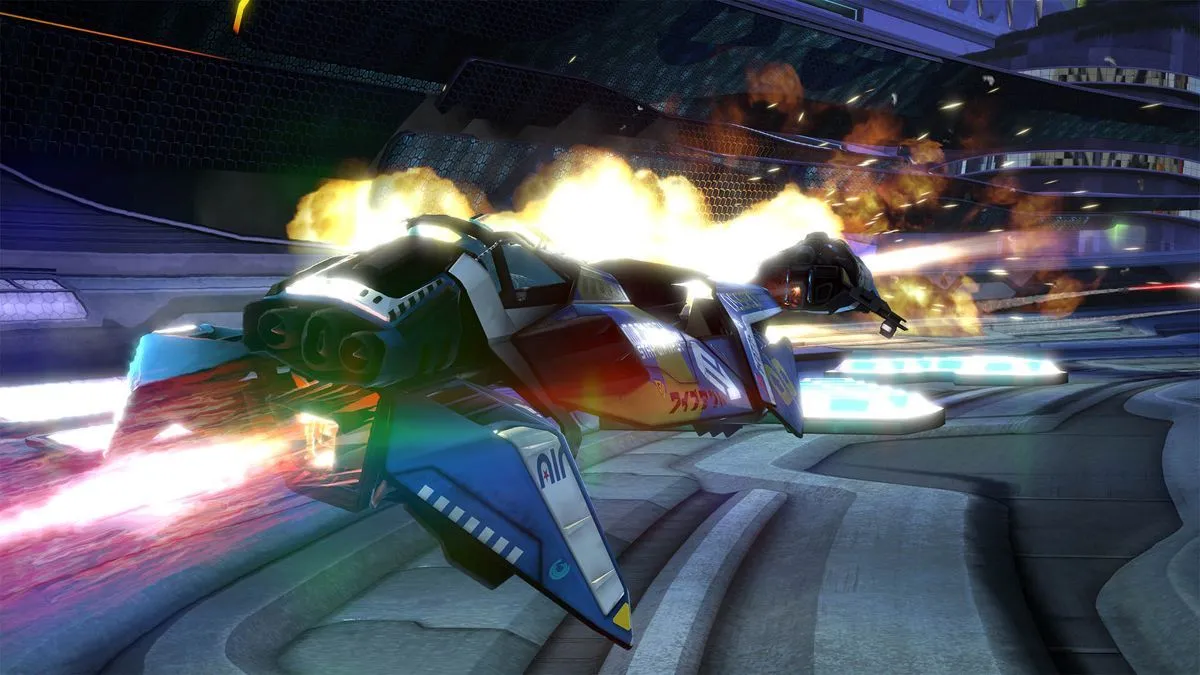 Phi thuyền đua tốc độ cao trong Wipeout Omega Collection