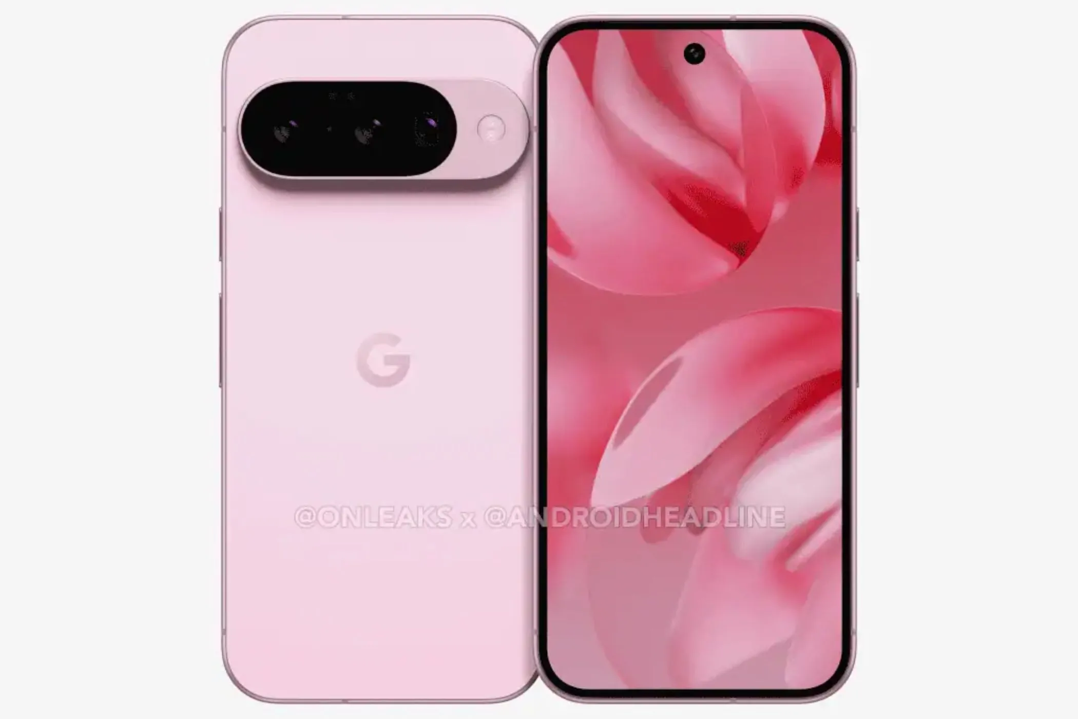 Render rò rỉ của Google Pixel 10 với ba camera sau